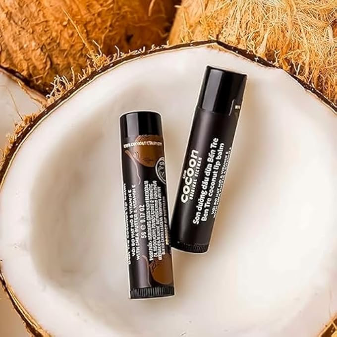 COCOON BEN TRE COCONUT LIP BALM  DEEP HYDRATION & NOURISHMENT FOR DRY LIPS  NATURAL, VEGAN, CRUELTY-FREE LIP CARE  COCONUT SCENT  5G - Image 3